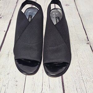 Larry Stuart Collection Woman's Slingback Heel Open Toe Dress Shoe